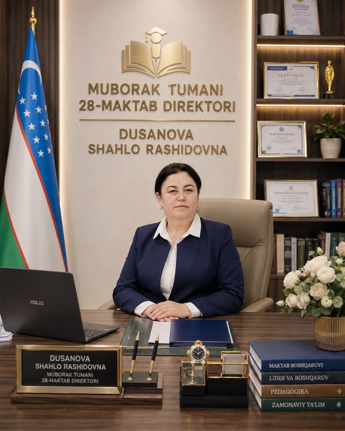 Maktab direktori Dusanova Shahlo Rashidovna